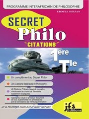 SECRET  Philo citations 1ère, Tle