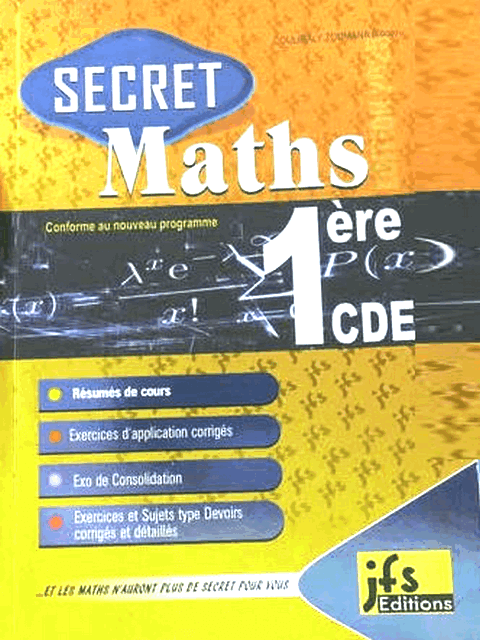 SECRET Maths 1ere CDE